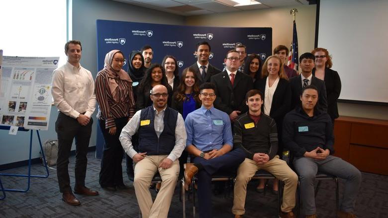 group of students who participated in research symposium